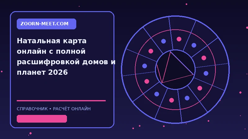 натальная карта онлайн с полной расшифровкой домов и планет 2026 — инструкция, параметры и